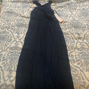 Navy high neck bridesmaid dress. Never worn or altered. From Bella Bridesmaids.
